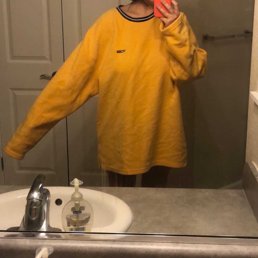 Vintage Tommy Hilfiger Yellow Sweatshirt XL